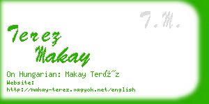 terez makay business card